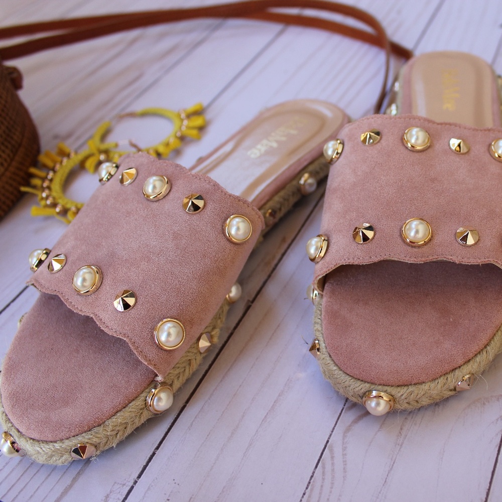 π¨//The Tiffany// Mauve pearl one band Slide - Picture 3 of 8